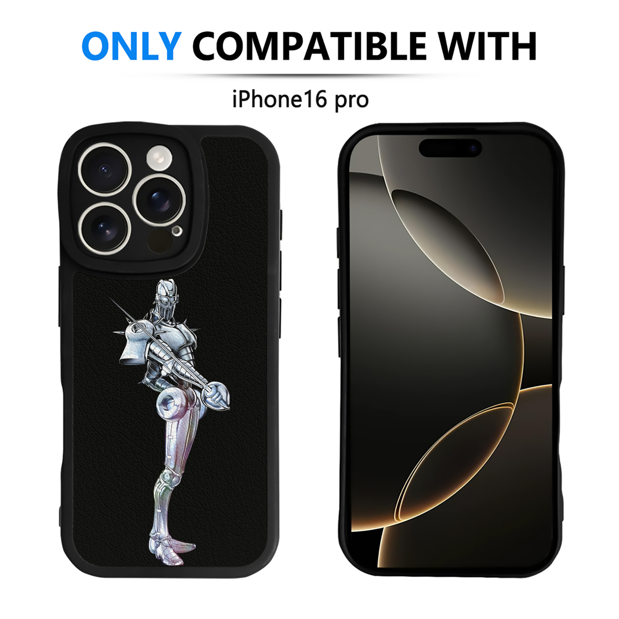 （画像用） ジョジョの奇妙な冒険 ジャン＝ピエール?ポルナレフ JoJo's Bizarre Adventure Jan Pierre Polnareff 【iPhone 16シリーズ対応】シリコンスマホケース（レザー調） 材質：シリコン